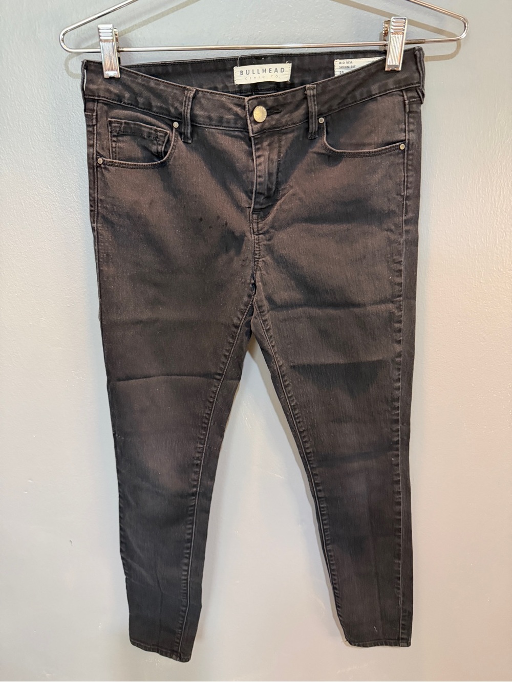 Bullhead Women’s Black Skinny Jeans Sz 25”